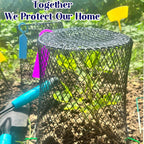Feel Natural 10Pcs"9.25x9.45"Chicken Wire Cloches Plant Cover,Plant Cage,Plant Protectors from Animals,Plant Covers from Animals,with 30Pcs Landscape Staples&20Pcs Garden Plant Label.