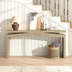 Epecoya 63 Inch Console Table for Entry Way Modern, Light Tan Wood | Farmhouse Entrance Tables Narrow Long, Wooden Couch Table Behind Sofa for Entryway, Living Room
