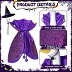Witch Goose Outfit, 23-inch Halloween Porch Goose Outfit. Goose Clothes for Cement Goose Statue Decor