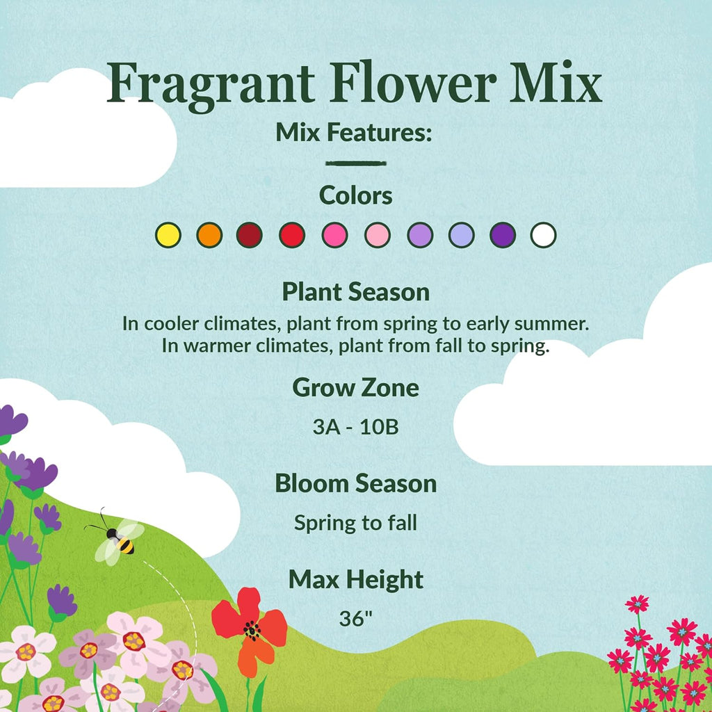 Ferry-Morse Fragrant Mix Bulk Flower Seeds, 1lb