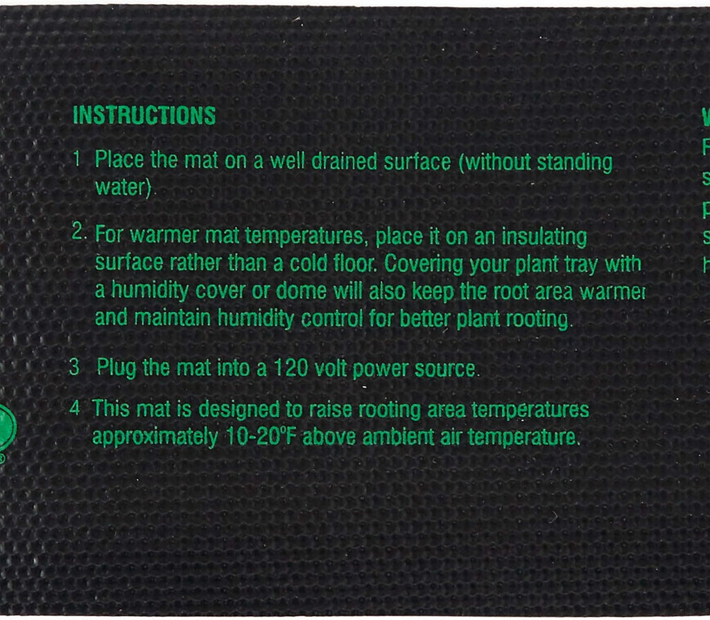 JUMP START Heat Mat, 3" x 20" Inches MT10004 Waterproof Durable, 7.3 Watt UL Certified Seedling, 3"x20", 7.3W