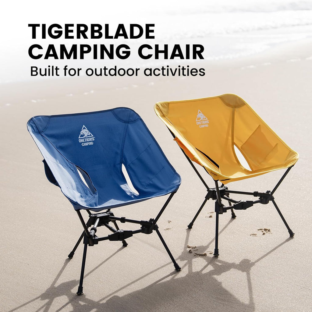 ONETIGRIS Tigerblade Camping Chair, Lightweight Folding Backpacking Hiking Chair, Compact Portable 330 lbs Capacity