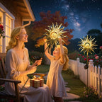 TAKE ME Sun Solar Lights Outdoor Waterproof Metal Garden Stakes for Patio Yard Walkway LawnPatio Mothers Day Gifts Mom Wife Grandma (Sun)