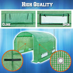 Strong Camel Greenhouse Replacement Covering for Outdoor Larger Hot Garden House , Support Arch Frame Climbing Plants/Flowers/Vegetables (10' X7'X6', Cover)