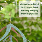 Red Carpet Studios Deluxe Double Helix Cosmix Wind Spinner, 14-Inch, Patina and Copper