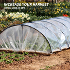 6.5x19.7Ft Clear Greenhouse Film Plastic Sheeting, Greenhouse Polyethylene Plastic Film 6 mil Thickness Replacement Cover, UV Resistant, Plant Covers Freeze Protection for Windproof Frost& Dust Proof