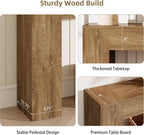 43 Inch Wood Console Table, Natural Oak Small Sofa Table for Entryway Living Room, Farmhouse Rectangular Accent Couch Table Behind Sofa with Sturdy Wood Base, for Hallway Foyer Entrance