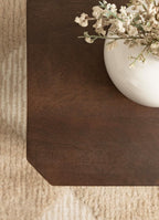 Kate and Laurel Talcott Modern Rectangle Wood Side Table, 16 x 10 x 25, Dark Brown, Transitional Decorative Two-Tier End Table for Use as a Bedroom Nightstand or Living Room Accent