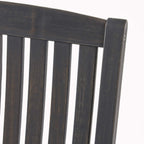 Great Deal Furniture GDFStudio Outdoor Acacia Wood Rocking Chairs (Set of 2), Dark Gray
