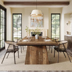 Tribesigns Dining Table for 4-6, 63-Inch Modern Kitchen Table with Sturdy Tapered Wood Leg, Rectangular Dinner Table with Large Tabletop for Dining Room, Kitchen, Living Room, Natural