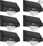 Brightown Solar Step Lights Outdoor Waterproof, 6 Pack Solar Stair Lights for Outside, Multiple Color Modes Step Light Outdoor for Garden Stair, Front Step, Front Porch, Deck, Sidewalk and Patio