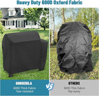 Cover for Weber Searwood XL 600 Wood Pellet Grill, Heavy Duty Smoker Grill Cover Waterproof Weather Resistant Outdoor