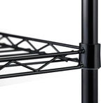 Relaxdays Open Clothes Rack, Black, 180 x 120 x 45 cm
