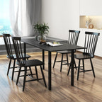 KOTEK Windsor Dining Chairs Set of 4, Wooden Kitchen Chairs with Spindle Back & Wide Seat, 400 LBS Weight Capacity, Armless Side Chairs for Dining Room, Living Room
