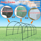 Strong Camel Greenhouse Replacement Frame for Outdoor Larger Hot Garden House , Support Arch Frame Climbing Plants/Flowers/Vegetables (20' X 10' X 7', Frame)