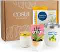 Costa Farms Live Plant Gift Box, Succulent Live Indoor Houseplant, Perfect Birthday and Holiday Gift, Includes Mini Succulent, Insulated Tumbler, Soy Candle, Collectible Sticker, Cute Room Decor