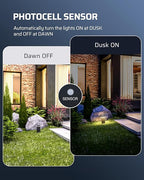 DEWENWILS 60W Low Voltage Transformer with Remote Control, 120V AC to 12V DC, Dusk to Dawn Sensor & Timer, Weatherproof Low Voltage Landscape Transformer for Spotlights, Garden Lights, Pathway Lights