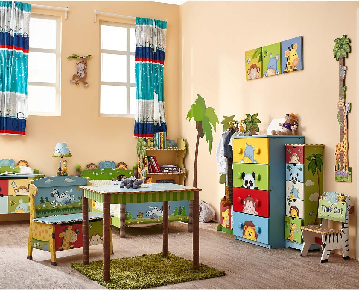 Fantasy Fields - Toy Furniture -Sunny Safari Toy Organizer with Storage Bins