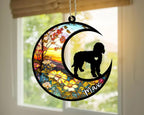 Personalized Dog Memorial, Custom Name Labradoodle Dog Christmas Ornament with Name, Custom Breeds, Pet Loss Light Catcher, Gifts for Lovers Loss of Pet Sympathy on Mothers Day Christmas