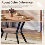 Miereirl 42.13" Round Dining Table for 4, Modern Kitchen Table with Open Storage Shelf, Wood Dining Table for Dining Room, Apartment, Small Spaces