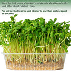 1Roll 10" X 79" Microgreen Grow Mat Natural Fiber Grow Mats Microgreens Grow Kit Hydroponic Pads Indoor Organic Production for Microgreen Starter Tray Wheatgrass Sprouts