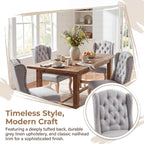 chairus Tufted Upholstered Parsons Dining Chairs Set of 4, Grey