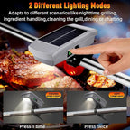 Solar/USB-C Rechargeable Grill Light for Blackstone Weber Grills, LED Work Light Tool Gifts for Men Him Dad, 360° Rotation Auto On/Off Heat-Resistant Grill Lights for Outdoor Grill BBQ Accessories