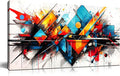 Abstract Pictures for Living Room Wall Decoration - Colorful Room Wall Decor for Bedroom - Modern Office Wall Art Size 20" x 40"