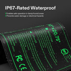 VIVOSUN 10"x20.75" Seedling Heat Mat with Built-in Temperature Controller, UL & MET-Certified Waterproof Plant Heating Pad for Germination, Hydroponics, Brewing, Breeding, and Greenhouses