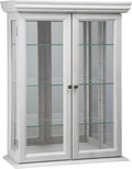 Design Toscano Country Tuscan Wall Curio Display and Storage Cabinet, 20 Inches Wide, 7 Inches Deep, 26 Inches High, Lily White