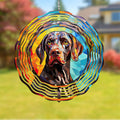 German Shorthaired Pointer Dog Wind Spinners Outdoor Dog Memorial Gifts, 3D Metal Kinetic Hanging Garden Wind Spinner, Spinner Decor, Wind Sculptures for Outdoor & Indoor, Window, Yard Decor (GSP 1)