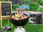 POLIGO 22PCS Heavy Duty BBQ Grill Accessories Set, Non-Slip Grill Tools for Outdoor Grill Set Thicker Stainless Steel Grill Utensils Set, Deluxe Grilling Tools Set in Aluminum Case Ideal Gifts for Men