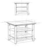 SIMPLIHOME Acadian Solid Wood 14 inch Wide Transitional-Style Narrow Side Tables in Brunette Brown for the Living Room and Bedroom (Set of 2)