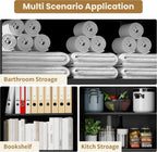 Kitchen Pantry Cabinet, 72" Tall Black Metal Storage Cabinet, Kitchen Storage with 2 Doors and 5 Adjustable Shelves, Freestanding Cupboard for Living, Dining Room and Bathroom,Assemble Required
