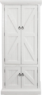 American Heartland Rustic Double Door Pantry, Bright White