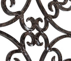 H Potter Outdoor Metal Wall Art Decor or Trellis for Climbing Plants Garden Panel Roses Vines Privacy Includes Brackets for Hanging X Large with 4 Mounts