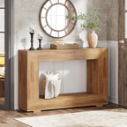 Tribesigns Farmhouse Console Table, 47 Inches Entryway Console Table with Storage, Industrial Hallway Accent Table for Living Room, Entrance