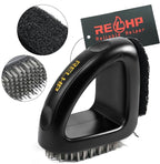 4-in-1 Grill Brush [Bristle-Free Sponge Pad & Wire] Combined BBQ Brush,Ultra Safe & Heavy-Duty Grill Cleaner for Outdoor Grill Grill Brush and Scraper Grill Accessories Gifts for Men/Dad