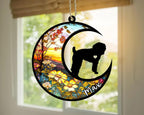 Personalized Dog Memorial, Custom Name Schnoodle Dog Christmas Ornament with Name, Custom Breeds, Pet Loss Light Catcher, Gifts for Lovers Loss of Pet Sympathy on Mothers Day Christmas
