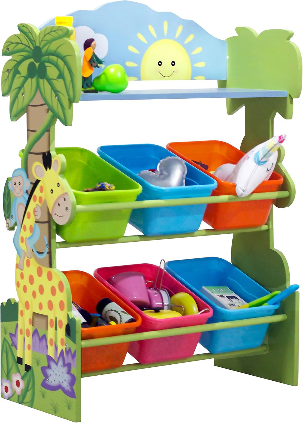 Fantasy Fields - Toy Furniture -Sunny Safari Toy Organizer with Storage Bins