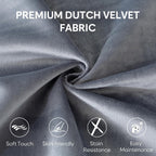 3 Ft Bean Bag Chair,Bean Bag Chairs for Living Room,3 Foot,Dark Grey | Bean Bag Chairs for Adults,Memory Foam Filling,Beanbag with Filler Included,Soft Velvet Cover,Pocket & Pull-Handle