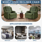 Garvee Rocking Recliner Chair for Adults Wide 360° Swivel Rocker Recliner