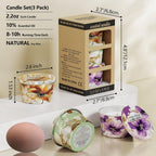 3 Pack Scented Candles-Lavender & Thyme, Vanilla Cake, Jasmine & Musk & Sandalwood, Travel Tin Candle Set, 2.2oz Each, 8-10h Burn Time, Soy Wax, Cotton Wick