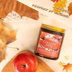 Fall Candles Set, 4 Pack Candles for Home Scented Natural Soy Wax, Autumn Gifts Set for Women Men, Fall Fragrance of Pumpkin/Cinnamon/Vanilla Cupcake/Apple