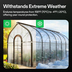 VIVOSUN Greenhouse Repair Tape, 6.3 mil 3" x 108' Weatherproof Clear Poly Patch Tape, Heavy Duty Greenhouse Sheeting Coverings Film Tape for Plastic Sheeting and Tents