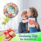 FLAGWIX Christmas Garden Gifts for Grandma - Nana's Garden 3D Stainless Steel Metal Wind Spinners 12 in - Gardening Grandma Christmas Birthday Gifts for Women Nana Gigi, Grandmother Gift Ideas