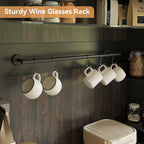 Takywep Tall Coffee Hutch with LED Lights Tall CoffeeBar Cabinet Farmhouse Buffet Cabinet with Storage Kitchen Sideboard with Microwave Stand/Wine Rack/Glass Shelf