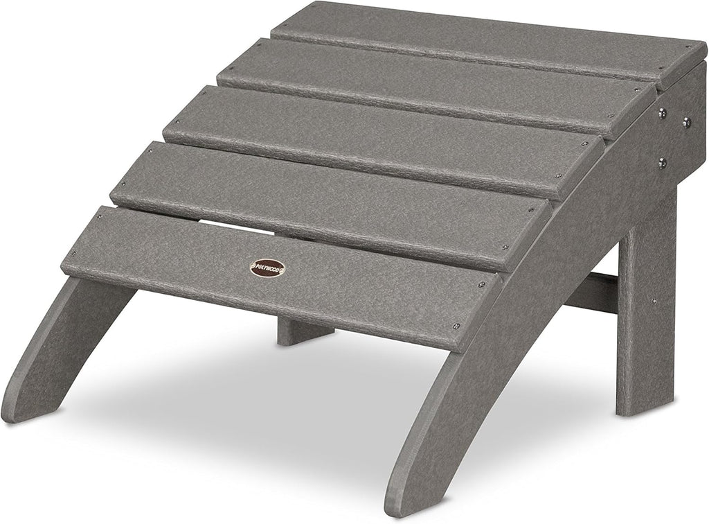 POLYWOOD® Palm Coast Ottoman, Slate Grey