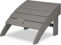 POLYWOOD® Palm Coast Ottoman, Slate Grey