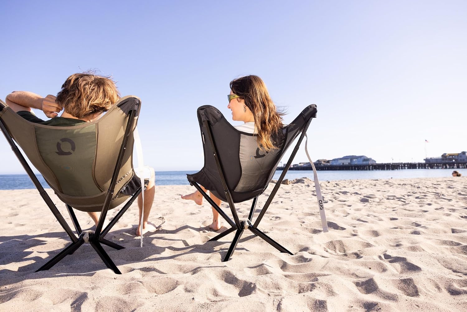 CLIQ MystiQ Camping Chair, Lightweight Portable Folding Outdoor Chair | Portable Folding Camping Chair, Compact Lounge Chair for Beach, Hiking, Sports & Lawn, 450 lb Capacity